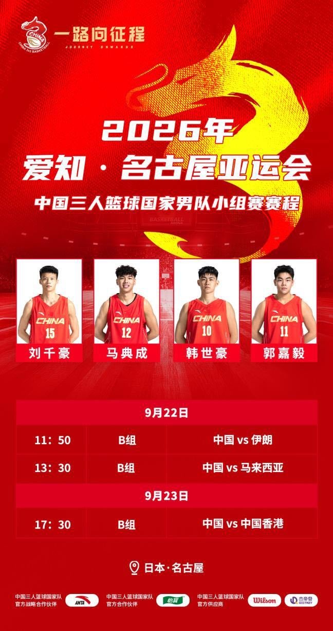 中国三人篮球亚运会名单:刘千豪&马典成领衔男队 李文霞领衔女队 中国三人篮球亚运会名单:刘千豪&马典成领衔男队 李文霞领衔女队